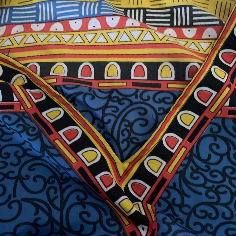 Gypsie Blu kaftan swim cover up one size large xl medium blue dancing beach - Picture 6 of 10